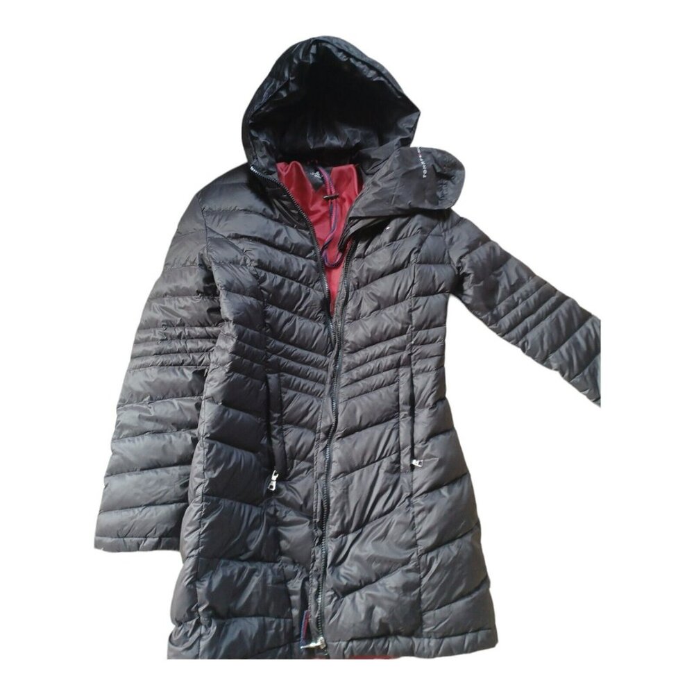 Tommy Hilfiger Ladies' Belted Parka Puffer Packable Coat